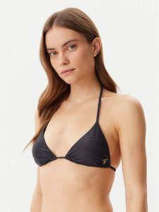 Guess Góra od bikini E4GJ18 KC632 Czarny. Czarne bikini Guess, z aplikacjami, z syntetyku. Za 159,99 zł.