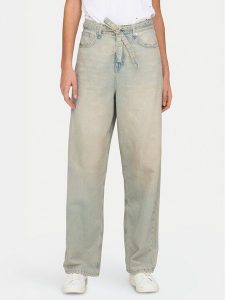 ONLY Jeansy Venice 15341025 Niebieski Baggy Fit. Niebieskie jeansy ONLY, bez wzorów, z bawełny. Za 179,99 zł.