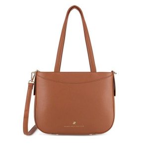 Torebka Beverly Hills Polo Club. Brązowe torebki klasyczne Beverly Hills Polo Club, bez wzorów, bez dodatków. Za 219,99 zł.