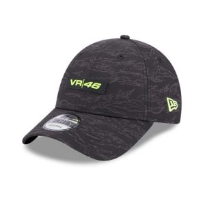 Czapka z daszkiem New Era 9FORTY Valentino Rossi VR46 All Over Print 60363693. Czarne czapki New Era, bez wzorów. Za 149,00 zł.