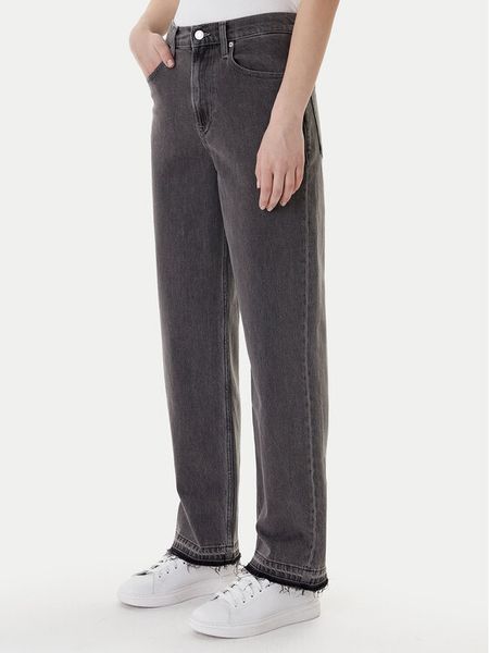 Tommy Jeans Jeansy Layla DW0DW22449 Szary Straight Fit. Szare jeansy Tommy Jeans, bez wzorów, z bawełny. Za 379,99 zł.