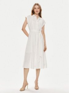 Gap Sukienka koszulowa 857655-00 Écru Regular Fit. Kombinezony GAP, m, bez wzorów, z wiskozy, bez kołnierzyka, bez ramiączek. Za 439,99 zł.