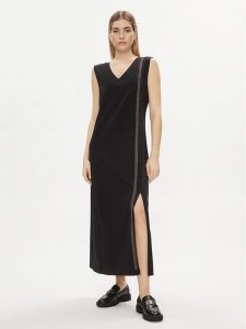Liu Jo Sport Sukienka codzienna TA4262 JS088 Czarny Regular Fit. Czarne kombinezony Liu Jo Sport, xs, bez wzorów, z bawełny, sportowe, bez kołnierzyka, bez ramiączek. Za 289,99 zł.