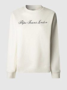 Pepe Jeans Bluza w kolorze białym rozmiar: L. Białe bluzy Pepe Jeans, l, bez wzorów, z jeansu, bez kaptura. Za 113,63 zł.