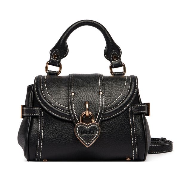 Torebka Liu Jo. Czarne torebki klasyczne Liu Jo, bez wzorów, bez dodatków. Za 599,99 zł.