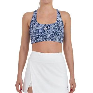 Top Bullpadel Pesga Mujer. Niebieskie topy BULLPADEL, m, bez wzorów, bez kołnierzyka, bez ramiączek. Za 189,80 zł.