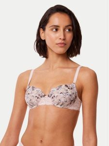 Triumph Biustonosz balkonetka Sensual Spotlight 10219847 Beżowy. Brązowe biustonosze Triumph, bez wzorów, z syntetyku. Za 148,80 zł.