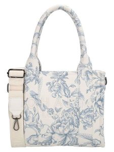 Charm Torebka "Bond" w kolorze biało-błękitnym - 26 x 21 x 13 cm rozmiar: onesize. Białe torebki klasyczne Charm, bez wzorów, z materiału, przez ramię, bez dodatków. Za 82,99 zł.