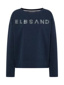 ELBSAND Bluza "Aliska" w kolorze granatowym rozmiar: L. Niebieskie bluzy ELBSAND, l, bez wzorów, bez kaptura. Za 157,32 zł.