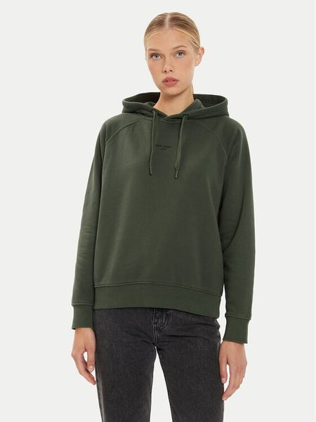 Pepe Jeans Bluza Felicity PL581462 Zielony Regular Fit. Zielone bluzy Pepe Jeans, m, bez wzorów, z bawełny, bez kaptura. Za 229,99 zł.