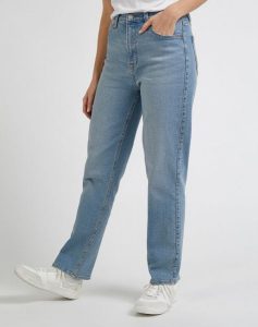 DAMSKIE SPODNIE LEE CBL HR REGULAR DENIM DAYS L34GUWE27 112341004. Niebieskie jeansy Lee, bez wzorów, z bawełny. Za 159,99 zł.