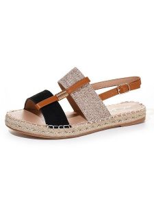 C'M Espadryle w kolorze beżowo-jasnobrązowo-czarnym rozmiar: 40. Brązowe espadryle C'M, bez wzorów, bez obcasa. Za 96,60 zł.