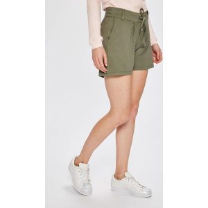Jacqueline de Yong - Szorty Pretty. Szare szorty marki Jacqueline de Yong, z dzianiny, casualowe. W wyprzedaży za 49,90 zł.