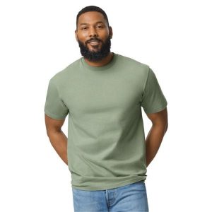 Koszulka Unisex Dla Dorosłych Softstyle Midweight. Szare bluzki GILDAN, xl, bez wzorów, sportowe, bez kołnierzyka, bez ramiączek. Za 55,99 zł.
