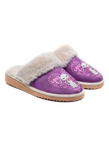 Goby Kapcie w kolorze fioletowym ze wzorem rozmiar: 35. Różowe kapcie Goby, bez wzorów, z materiału. Za 130,99 zł.