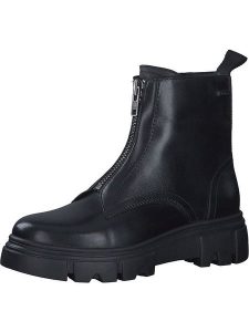 S.Oliver Skórzane botki w kolorze czarnym rozmiar: 40. Czarne botki s.Oliver, bez wzorów, bez obcasa, na obcasie, bez zapięcia. Za 293,05 zł.