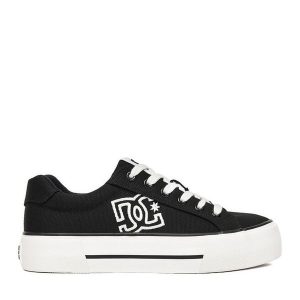 Tenisówki DC Shoes. Czarne trampki DC Shoes, bez wzorów, bez zapięcia. Za 219,99 zł.