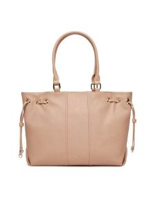 Lasocki Torebka LSK-X-001-07 Beżowy. Brązowe shopper bag Lasocki, bez wzorów, ze skóry, bez dodatków. Za 219,99 zł.