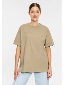 Bench Koszulka "Berlanne" w kolorze beżowym rozmiar: 38. Brązowe bluzki Bench, bez wzorów, z bawełny, bez kołnierzyka, bez ramiączek. Za 87,81 zł.
