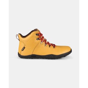 Uniseksowe wysokie buty outdoorowe barefoot Kilpi BARE LEATHER HIGH-U. Brązowe buty trekkingowe Kilpi, bez zapięcia. Za 783,53 zł.