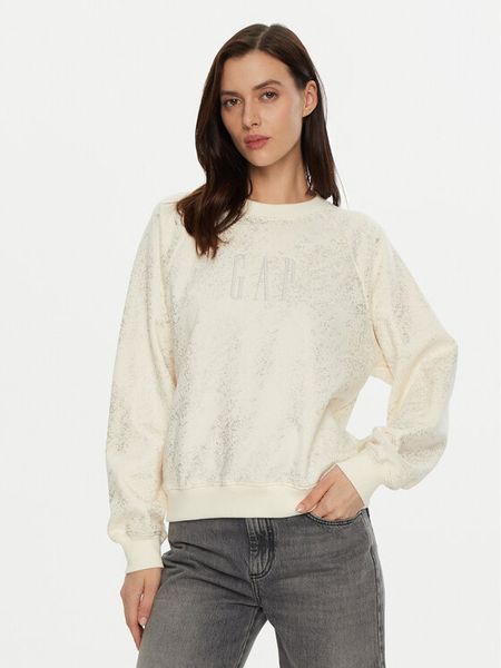 Gap Bluza 588019-04 Écru Relaxed Fit. Bluzy GAP, xxs, bez wzorów, z bawełny, bez kaptura. Za 159,99 zł.