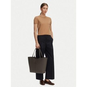 Torebka BOSS. Brązowe shopper bag Boss, bez wzorów, bez dodatków. Za 750,99 zł.
