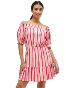 Orsay Sukienka w kolorze różowo-beżowym rozmiar: 42. Brązowe sukienki Orsay, bez wzorów, bez kołnierzyka, bez ramiączek, mini. Za 56,99 zł.