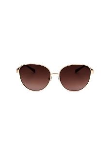Karen Millen Damskie okulary przeciwsłoneczne w kolorze złoto-brązowym rozmiar: 57. Brązowe okulary przeciwsłoneczne Karen Millen. Za 204,95 zł.