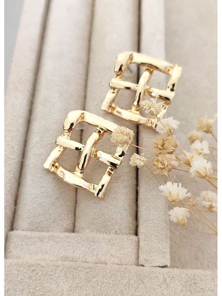 Nakkash Pozłacane kolczyki-wkrętki rozmiar: onesize. Szare kolczyki Nakkash, pozłacane. Za 78,84 zł.