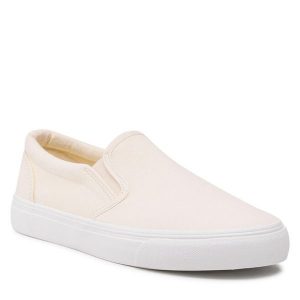 Tenisówki Jenny Fairy. Brązowe trampki Jenny Fairy, bez wzorów, bez zapięcia. Za 79,99 zł.