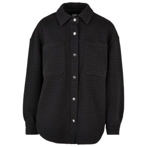 Damska pikowana koszulka z polaru Urban Classics. Czarne bluzki Urban Classics, bez wzorów, z polaru, eleganckie, bez kołnierzyka, bez ramiączek. Za 298,00 zł.