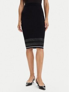 Liu Jo Sport Spódnica ołówkowa TF5211 MS49I Czarny Regular Fit. Czarne spódnice Liu Jo Sport, xl, bez wzorów, z wiskozy, sportowe. Za 399,99 zł.