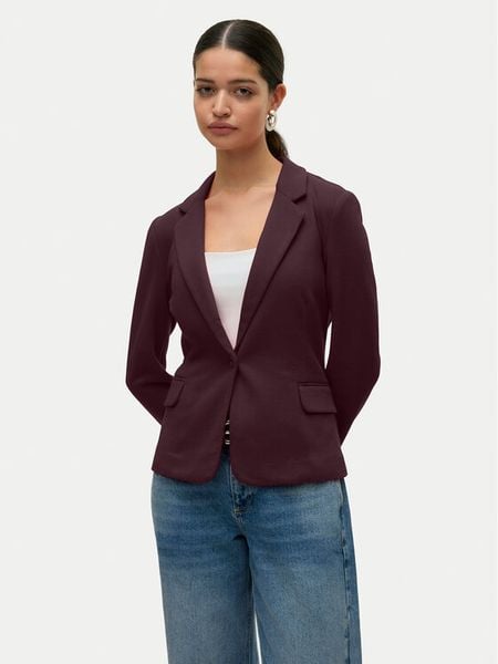 Vero Moda Marynarka Julia 10154123 Fioletowy Regular Fit. Fioletowe marynarki i żakiety Vero Moda, bez wzorów, z bawełny. Za 169,99 zł.