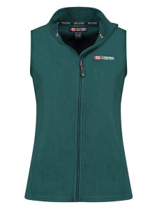 Canadian Peak Kamizelka polarowa "Vugeak" w kolorze zielonym rozmiar: XXL. Zielone kamizelki Canadian Peak, xxl, bez wzorów, z polaru, bez kołnierzyka, bez ramiączek, bez kaptura. Za 39,99 zł.