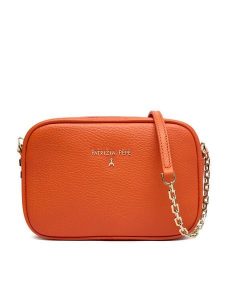 Patrizia Pepe Torebka CB0071/L001-R877 Pomarańczowy. Brązowe torebki klasyczne Patrizia Pepe, bez wzorów, ze skóry, bez dodatków. Za 689,99 zł.