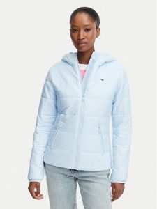 Tommy Jeans Kurtka przejściowa DW0DW20959 Niebieski jasny Slim Fit. Niebieskie kurtki Tommy Jeans, m, bez wzorów, z jeansu, bez kaptura. Za 584,99 zł.