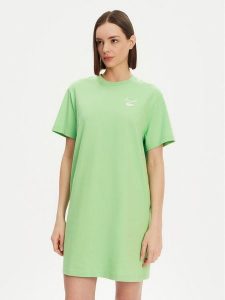 Lacoste Sukienka codzienna EF9573 Zielony Regular Fit. Zielone kombinezony Lacoste, bez wzorów, z bawełny, bez kołnierzyka, bez ramiączek. Za 309,99 zł.