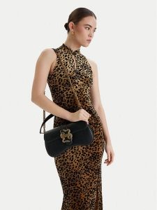 Just Cavalli Torebka 80RA4BA1 ZSA89 Czarny. Czarne torebki klasyczne Just Cavalli, bez wzorów, ze skóry, bez dodatków. Za 653,99 zł.