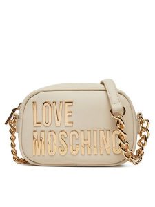 LOVE MOSCHINO Torebka JC4026PP1MKD0110 Écru. Listonoszki LOVE MOSCHINO, bez wzorów, ze skóry, bez dodatków. Za 419,99 zł.