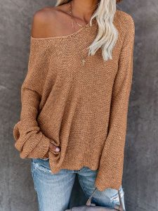 LA Angels Sweter w kolorze jasnobrązowym rozmiar: L. Brązowe swetry oversize LA Angels, l, bez wzorów, z bawełny, bez ramiączek. Za 149,31 zł.