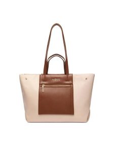 MEXX Torebka EO-MEXX-L-002-09 Beżowy. Brązowe shopper bag Mexx, bez wzorów, z materiału, bez dodatków. Za 249,99 zł.