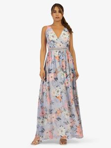 APART Sukienka w kolorze błękitno-jasnoróżowym rozmiar: 36. Niebieskie sukienki Apart, bez wzorów, bez kołnierzyka, bez ramiączek, maxi. Za 212,30 zł.