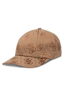 Guess Czapka z daszkiem AW5503 POL01 Beżowy ciemny. Brązowe czapki Guess, z aplikacjami, z poliesteru. Za 135,99 zł.