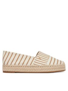 Tommy Hilfiger Espadryle Th Platform Espadrille Stripes FW0FW09143 Beżowy. Brązowe espadryle TOMMY HILFIGER, bez wzorów, z materiału, bez obcasa. Za 359,99 zł.