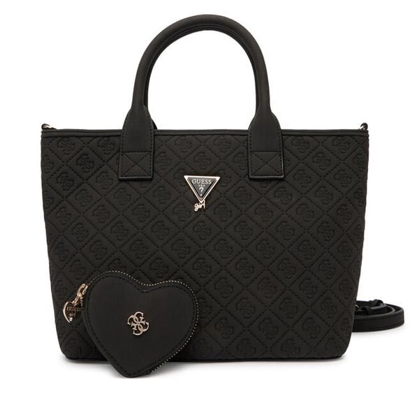 Torebka Guess. Czarne torebki klasyczne Guess, z aplikacjami, bez dodatków. Za 299,99 zł.