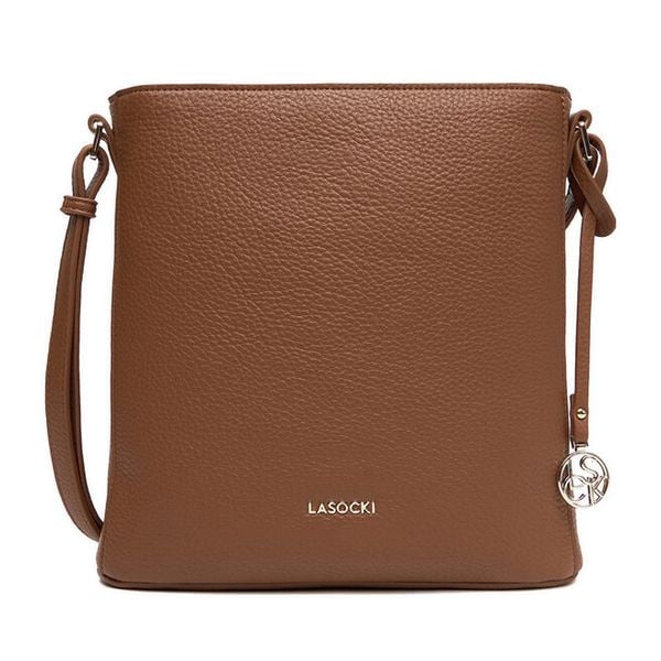 Torebka Lasocki. Brązowe listonoszki Lasocki, bez wzorów, bez dodatków. Za 169,99 zł.