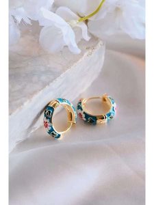 Lodie Silver Kolczyki-kreole rozmiar: onesize. Niebieskie kolczyki Lodie Silver, z mosiądzu. Za 56,99 zł.