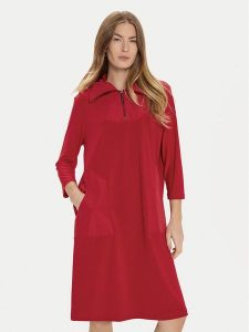 Joseph Ribkoff Sukienka codzienna 244045 Czerwony Regular Fit. Czerwone kombinezony Joseph Ribkoff, na co dzień, bez wzorów, z syntetyku, bez kołnierzyka, bez ramiączek, proste. Za 689,99 zł.