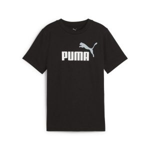 Młodzieżowa koszulka Essentials Colour z logo No.1 PUMA Black. Czarna bluzki Puma, m, bez wzorów, z gumy, młodzieżowe, bez kołnierzyka, bez ramiączek. Za 79,00 zł.