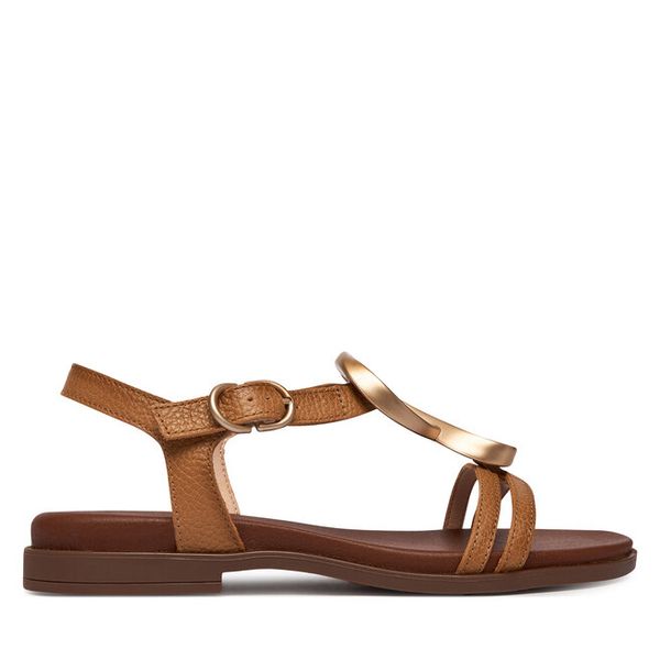 Czółenka Hispanitas. Brązowe czółenka Hispanitas, bez wzorów, bez obcasa, bez zapięcia. Za 519,99 zł.